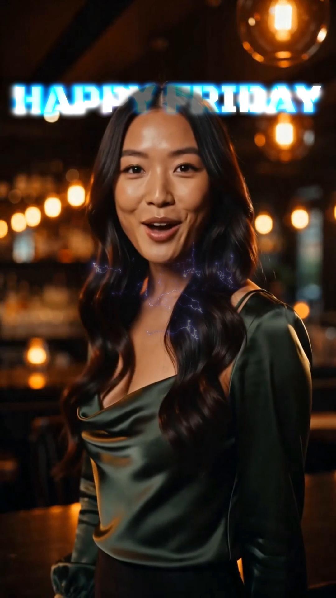 Photorealistic cocktail bar happy hour advert preview